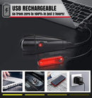 Ultra Bright USB Rechargeable Bike Light Set – Powerful Front Headlight & Rear Taillight