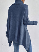 Oversized Turtleneck Sweater – Cozy High Collar Knit Top for Women