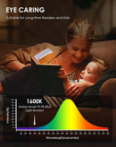 Rechargeable LED Book Light – USB Clip-On Lamp for Bookmark  Reading Desk & Travel