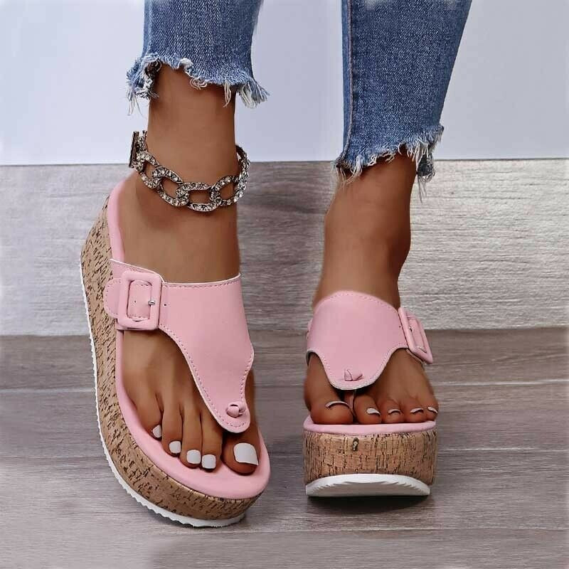 Women's Dressy Casual Sandals – Orthopedic Comfy Block Heel Peep Toe Anti-Slip