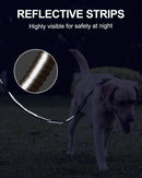 Heavy-Duty Tactical Dog Lead– 1.2–1.8m Shock-Absorbing Bungee with Dual Handles & Metal Clip