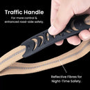 Heavy-Duty Tactical Dog Lead– 1.2–1.8m Shock-Absorbing Bungee with Dual Handles & Metal Clip