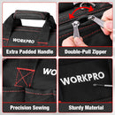 Heavy Duty Wide Mouth Tool Bag – Waterproof Multi-Compartment with Adjustable Shoulder Strap