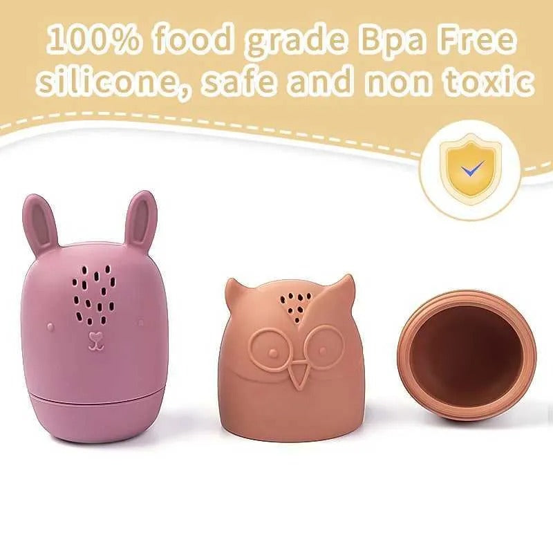 Cute Animal Bath Toy Set 4 Piece Set – Fun and Safe Water Toys for Babies and Toddlers