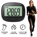 2D Pedometer with Clip – Multi-Functional Step & Calorie Counter Distance Tracker with Clock