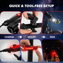 Ultra Bright USB Rechargeable Bike Light Set – Powerful Front Headlight & Rear Taillight