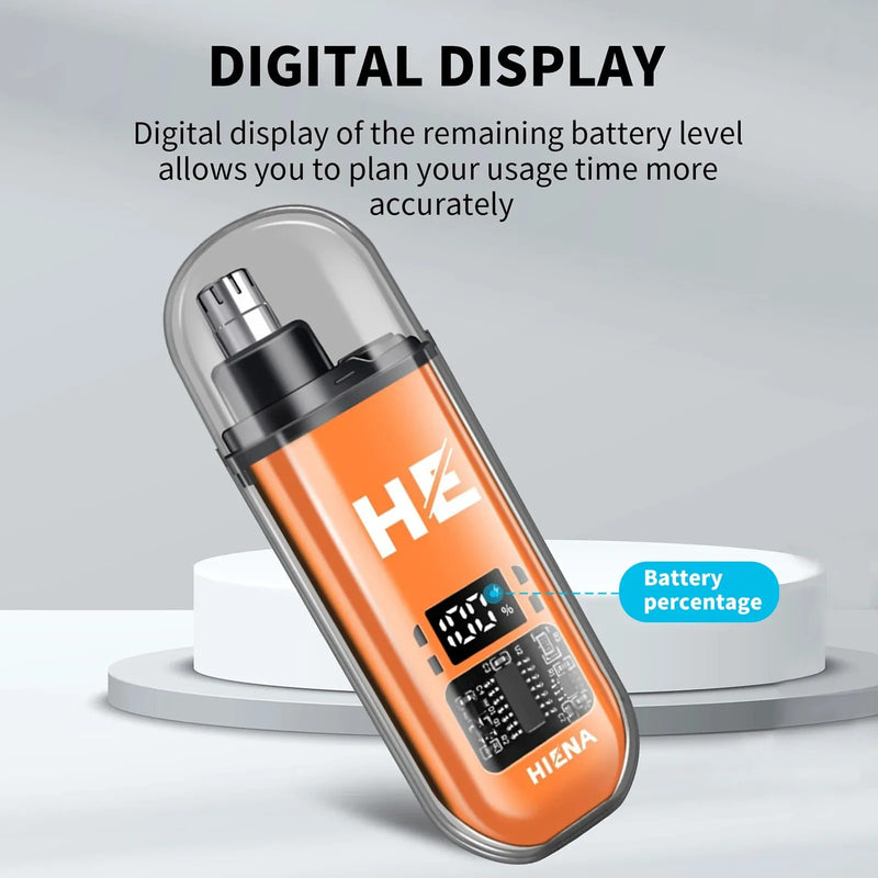 USB Nose & Ear Hair Trimmer – Rechargeable Portable Grooming Tool for Men & Women
