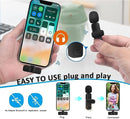 Wireless Lavalier Microphone for Smartphone – Clip-On Mic for Interviews Vlogs