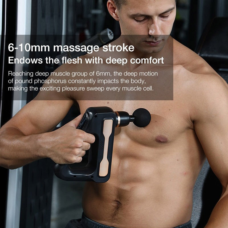 High-Frequency Massage Gun – 32-Speed Deep Tissue Fascia Massager for Neck Back & Muscles