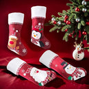 Classic Christmas Stockings – Pack of 2 Embroidered Hanging Christmas Decoration