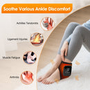 Cordless Heated Foot & Ankle Massager 2 Piece – 3 Heat Levels 3 Vibration Modes Infrared Hot Compress