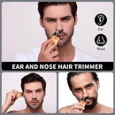USB Nose & Ear Hair Trimmer – Rechargeable Portable Grooming Tool for Men & Women