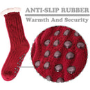 Women’s Fuzzy Slipper Socks – Soft Warm and Non-Slip Cozy Fleece-Lined Winter House Socks