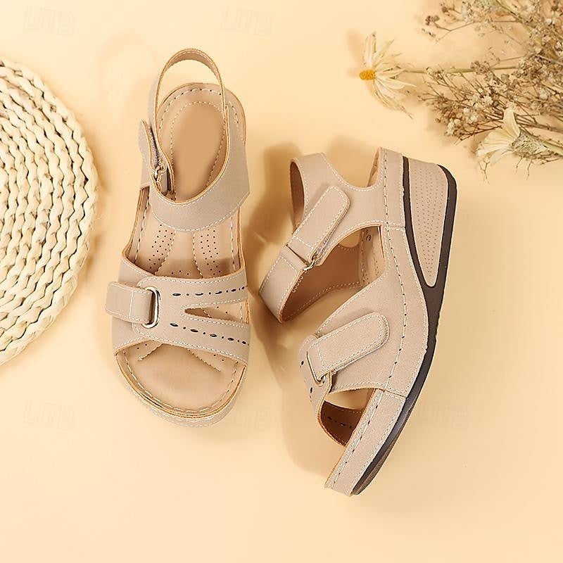 Women’s Summer Wedge Sandals – Elegant Orthopedic Platform Medium Heel