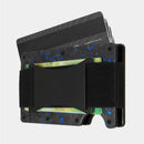 Minimalist Metal Wallet with Money Clip - Forged Carbon RFID Card Holder
