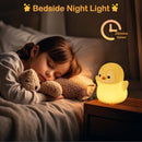 Penguin Night Light – Rechargeable Silicone Lamp with Timer & Dimming
