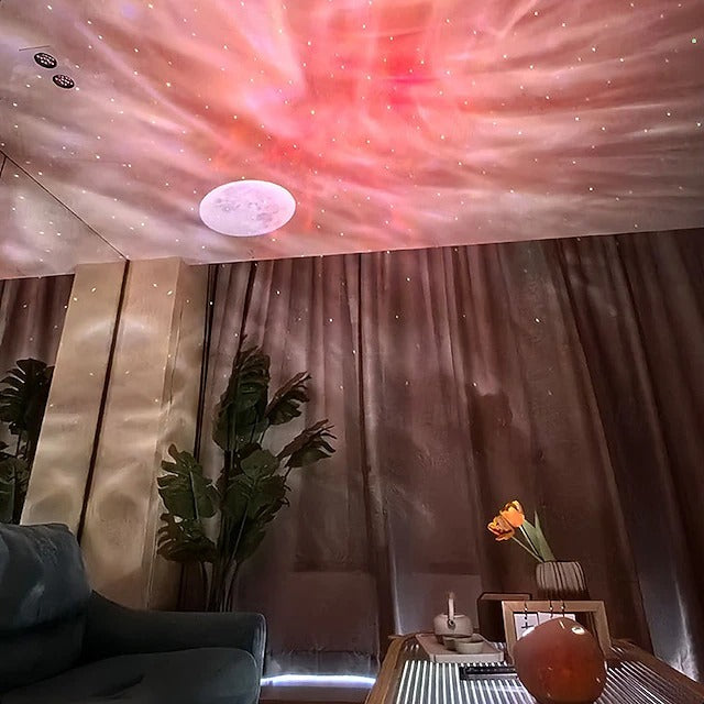 Aurora Lights Galaxy Projector – Bluetooth Star & Moon Light with Remote and Timer