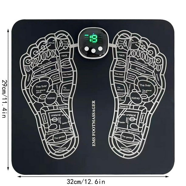 EMS Foot Massager Mat – 8 Modes USB Rechargeable Foldable with Remote Control