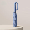 Windproof Folding Umbrella – Reinforced Frame Auto Open/Close Buckle Handle