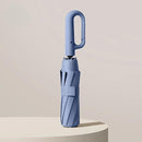 Windproof Folding Umbrella – Reinforced Frame Auto Open/Close Buckle Handle