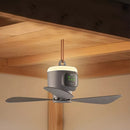 Portable Ceiling Fan with Light 18" – 12000mAh Battery & Remote for Camping Gazebo Patio