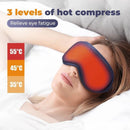 USB Heated Eye Massager – 3D Hot Compress Vibration Mask for Eye Relief & Relaxation