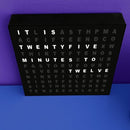 LED Word Clock – Stylish Modern Plug In Desk/Wall Clock