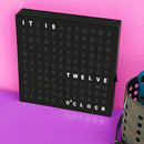 LED Word Clock – Stylish Modern Plug In Desk/Wall Clock