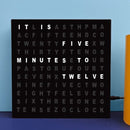 LED Word Clock – Stylish Modern Plug In Desk/Wall Clock