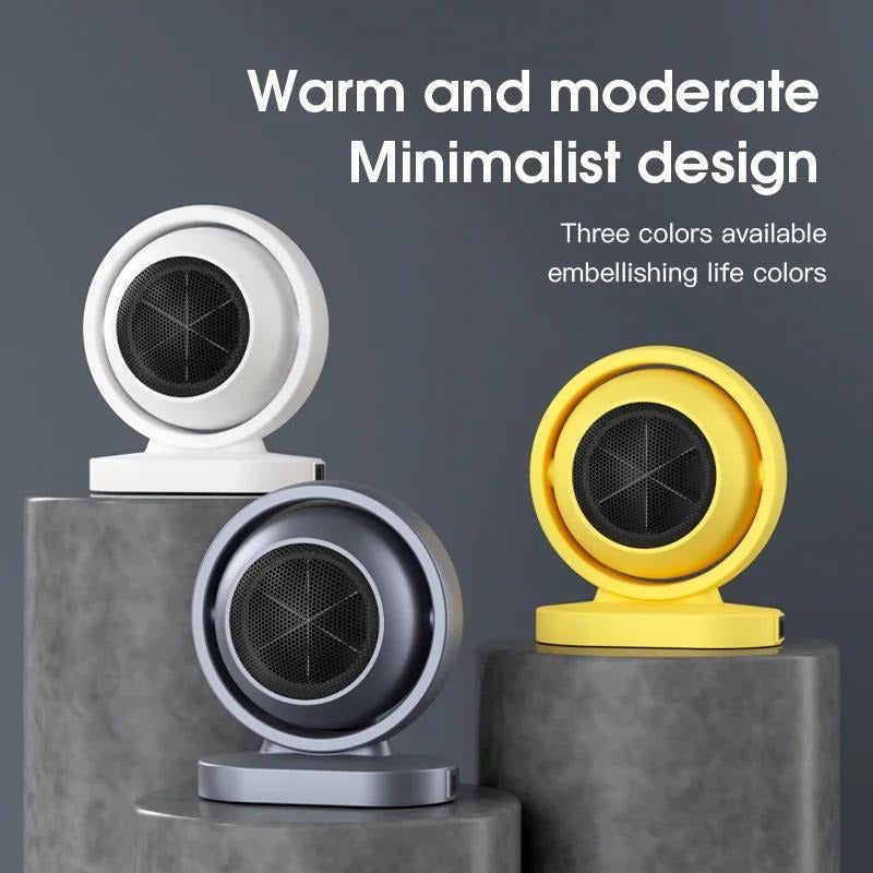 Portable Ceramic Space Heater – 220V Quiet Energy-Efficient Mini Fan Heater