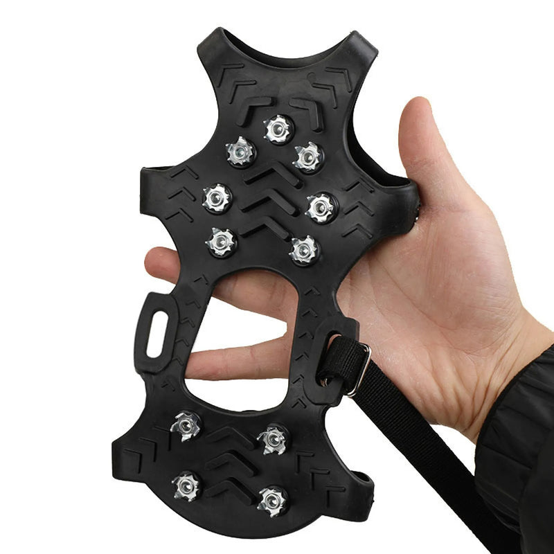 Non Slip Crampons – Stretch Slip On Design with 11 Teeth for Snow & Ice