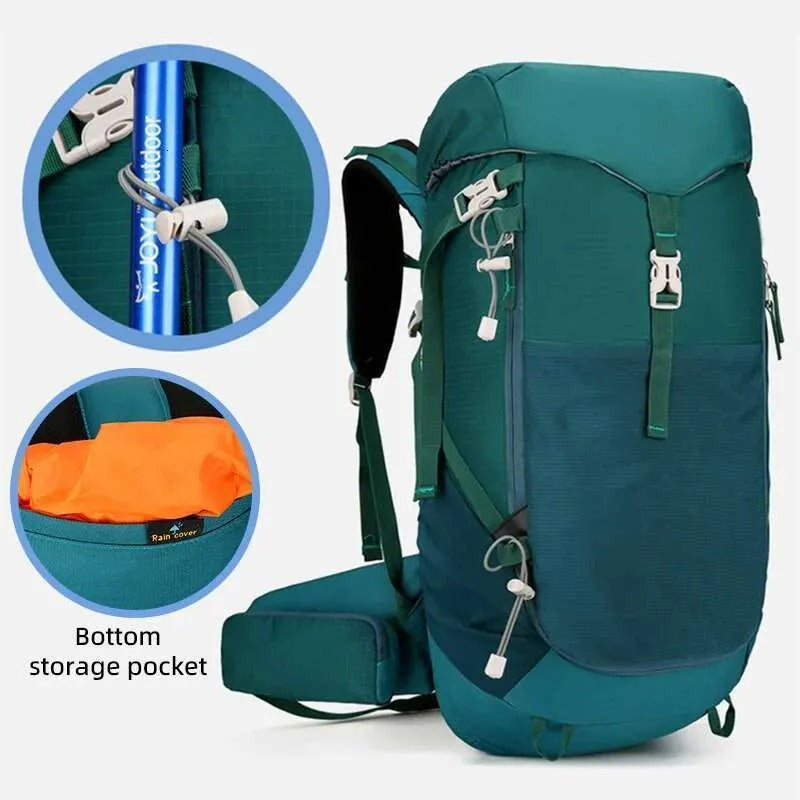 Large Water-Resistant Hiking Backpack – 40L Travel Rucksack & Daypack for Camping and Outdoors