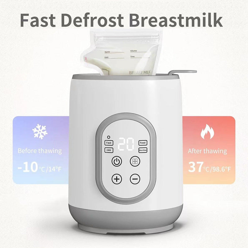 Baby Bottle Warmer – 8-in-1 Fast Heating Smart Temp Control & Food Defroster