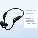 Waterproof Bone Conduction Headphones 32GO – Open-Ear Wireless with Built-in Mic