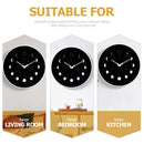 Glow-in-the-Dark Moon Phase Silent Wall Clock – Easy Install Living Room Wall Decor
