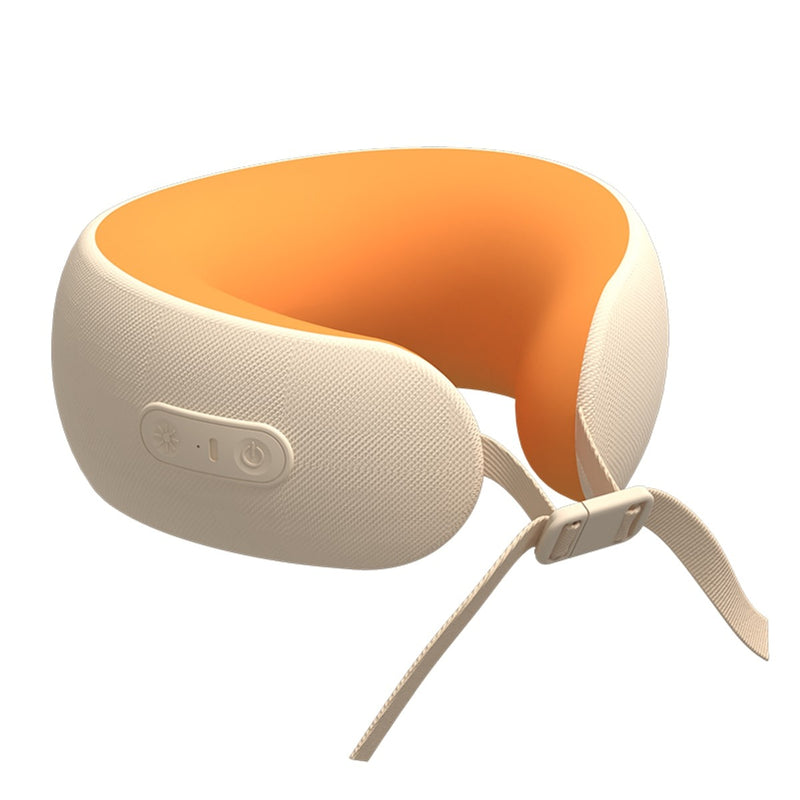 Rechargeable U-Shape Memory Foam Neck Massager – Heated Kneading Pillow for Pain Relief