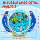 3D Gear Maze Ball Puzzle – Educational Handheld Balance & Concentration Toy for Kids