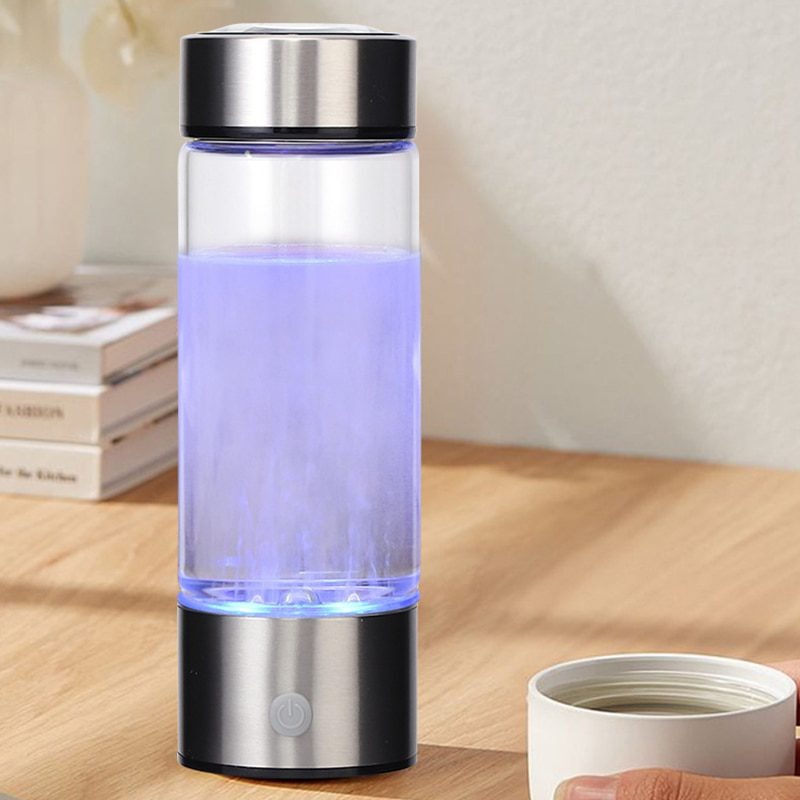 Hydrogen Water Generator Bottle – 420ml Portable Ionizer Rechargeable for Healthy Drinking Anywhere