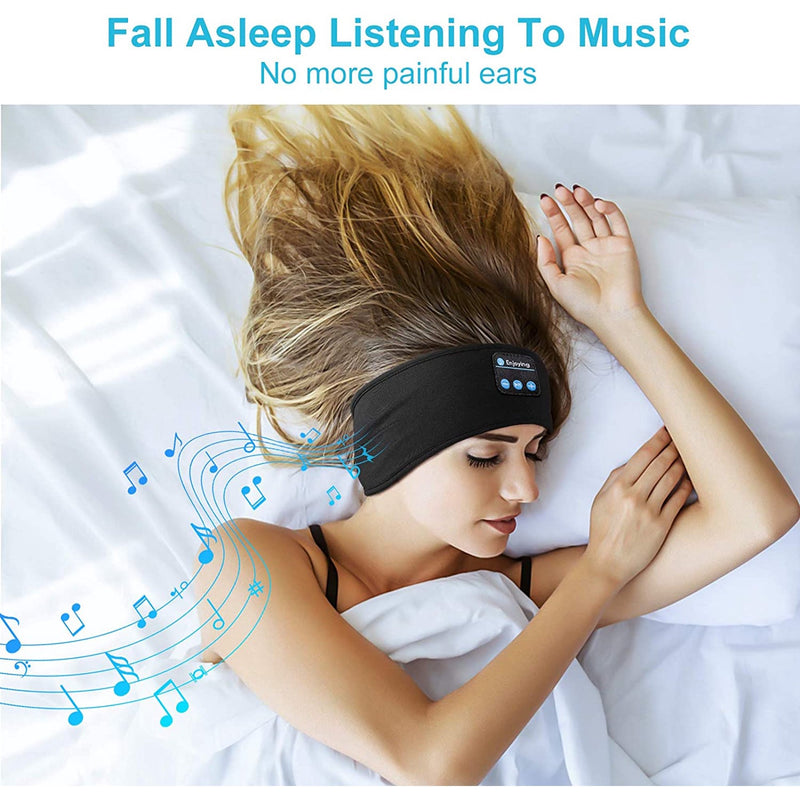 Wireless Bluetooth Sleep Headband – Ultra-Soft Headset with Built-In HD Stereo Speakers