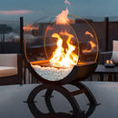 Compact Bio Ethanol Tabletop Fire Pit – Ventless Glass Fire Bowl for Indoor & Outdoor Use