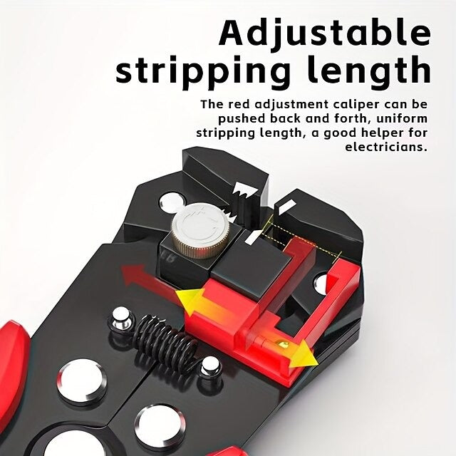 Automatic Wire Stripper & Cutter – Multi-Functional Tool for Stripping Cutting & Crimping