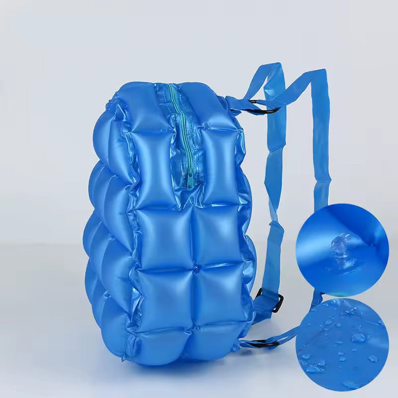 Inflatable Waterproof PVC Beach Bag – Kids' Swim Backpack & Women's Outdoor Bag