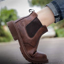 Men’s Safety Dealer Boots –  Non Slip Steel Toe Waterproof Leather Work Boots