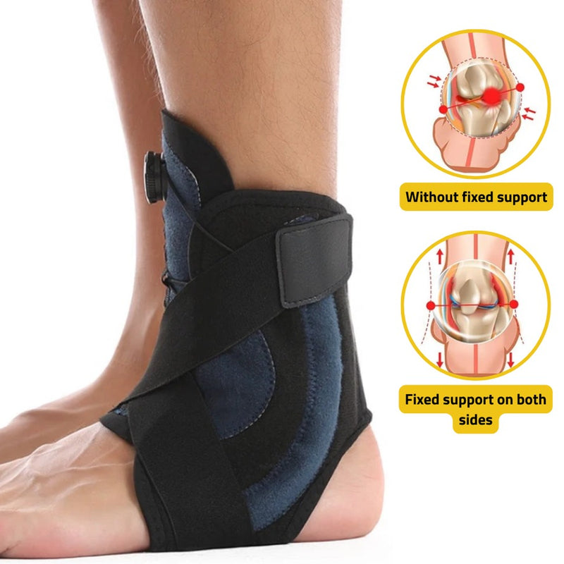 Adjustable Ankle Support Brace – Foot Joint Protector Sprain Recovery & Rehabilitation