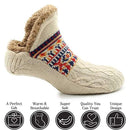 Unisex Knitted Floor Socks – Cozy Fleece Non-Slip Slipper Socks