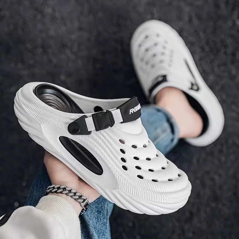 Breathable Clogs with Adjustable Heel Strap for Indoor and Outdoor Use