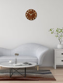 12-Inch Wooden Wall Clock – Glow-in-the-Dark Silent Quartz Movement MDF Background