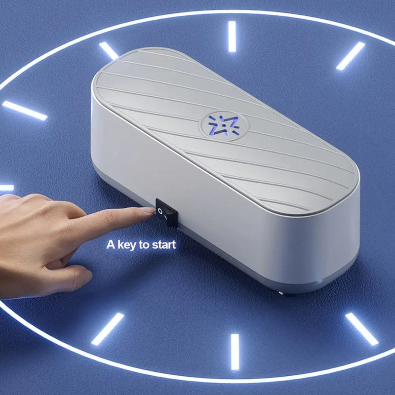 Portable Ultrasonic Cleaner – Rechargeable Low-Noise One-Button Cleaner for Glasses Watches & Accessories