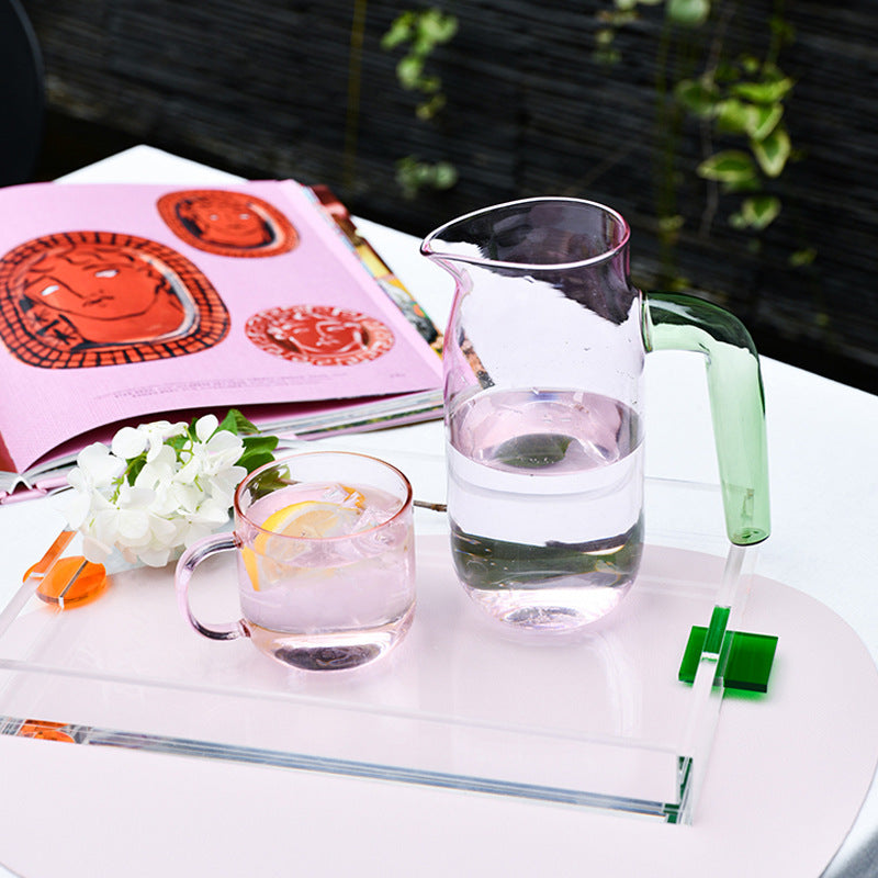 Rectangular Acrylic Coffee and Tea Tray Clear Designer & Modern Perfect for Decoration & Organization