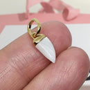 Elegant Shark Tooth Dangle Charm – 925 Sterling Silver Ocean Charm for Bracelets